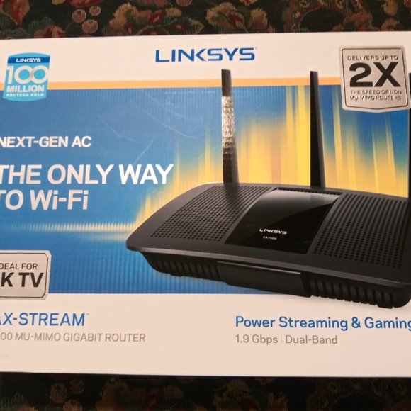 Linksys AC1900 MAX-Stream Dual Band GigaBit Router - Picture 1 of 4